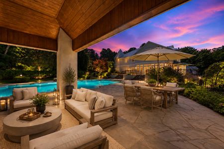 0.6 38 Bridle Way Saddle River NJ Twilight Luxury Poolside Patio Retreat