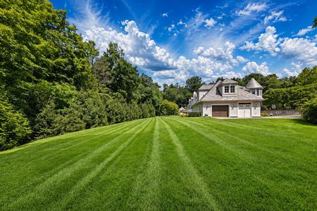 0.60 38 Bridle Way Saddle River NJ Sunny Estate Lawn with Turreted House