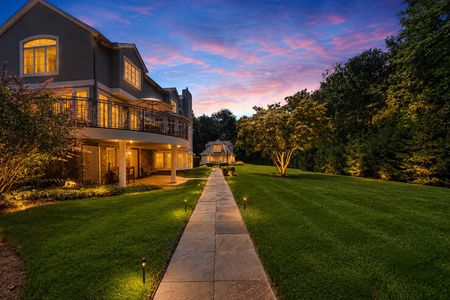0.64 38 Bridle Way Saddle River NJ Twilight Estate with Glowing Pathways