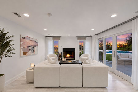 15. 108 Briarwood Sunset Glow in a Modern Living Room