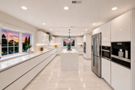 17. 108 Briarwood White Kitchen at Sunset