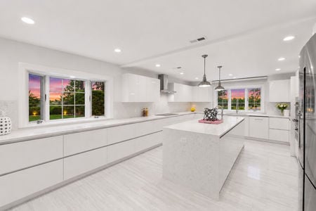 18. 108 Briarwood Modern Kitchen at Sunset