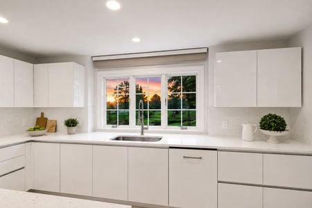 22. 108 Briarwood Sunset Glow in a Minimalist Kitchen
