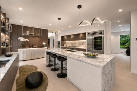 23. 1 Lambs Luxury Marble Kitchen with Sculptural Lighting