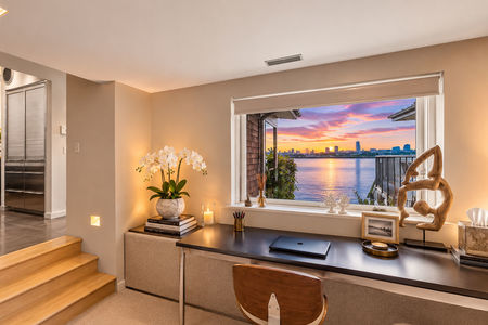 24. 23 Shore Modern Waterfront Sunset Home Office