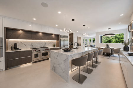 25. 1 Lambs Modern Marble Kitchen and Dining Space