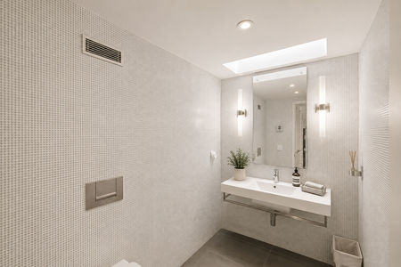 25. 23 Shore Modern Mosaic-Tiled Spa Bathroom