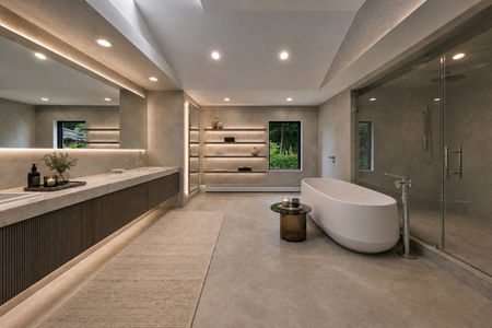35. 1 Lambs Contemporary Spa-Like Bathroom Retreat