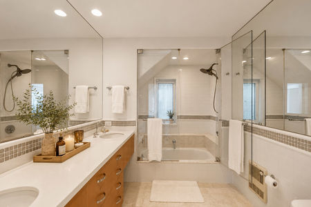 35. 23 Shore Bright Modern Bathroom with Warm Neutrals
