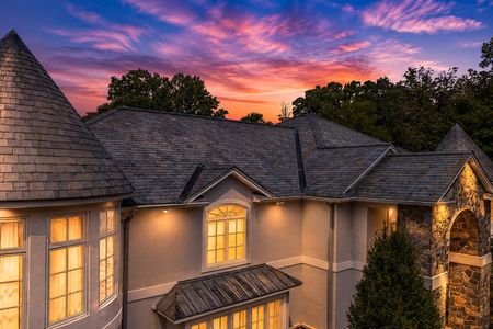 38 Bridle Way Saddle River NJ Twilight Grandeur of a Stone Manor