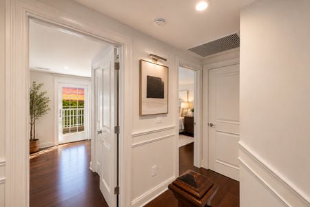 52. 108 Briarwood Warm Modern Hallway at Sunset
