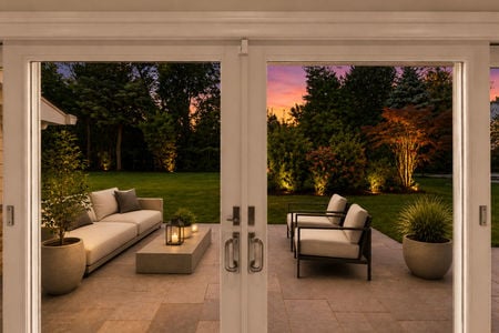 62. 108 Briarwood Sunset Patio Through Glass Doors