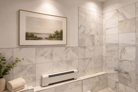 64. 108 Briarwood Marble Shower Nook