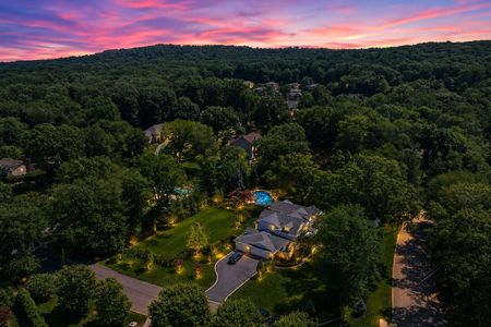 73. 108 Briarwood Twilight Forest Suburbia with Pool Lights