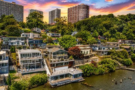 8. 23 Shore Hillside Waterfront Homes at Sunset
