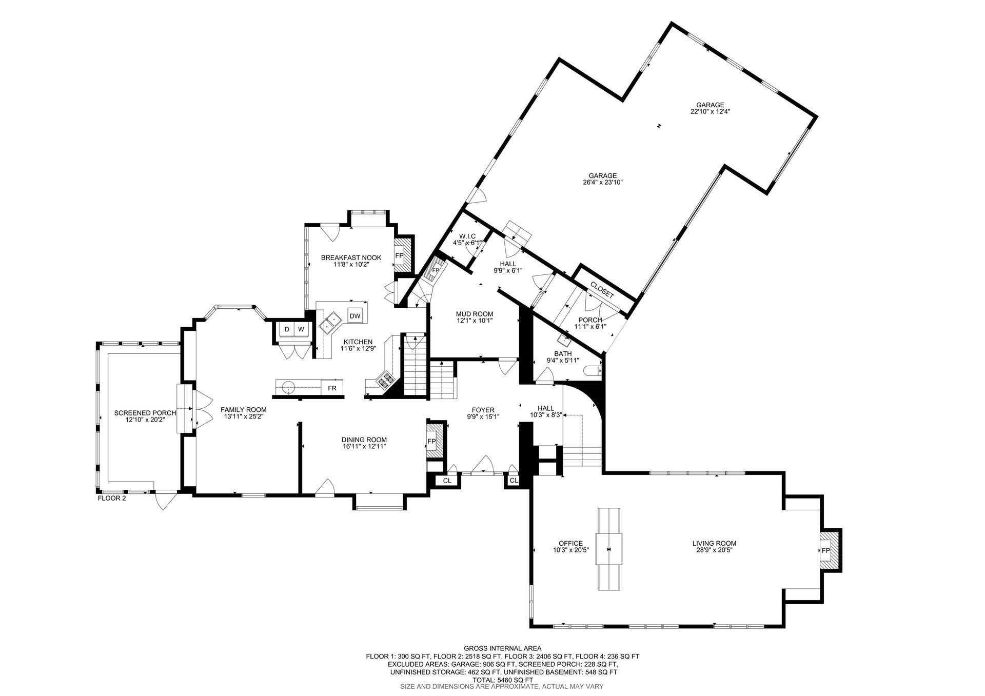 Detailed architectural floor plan for Northern New Jersey real estate marketing