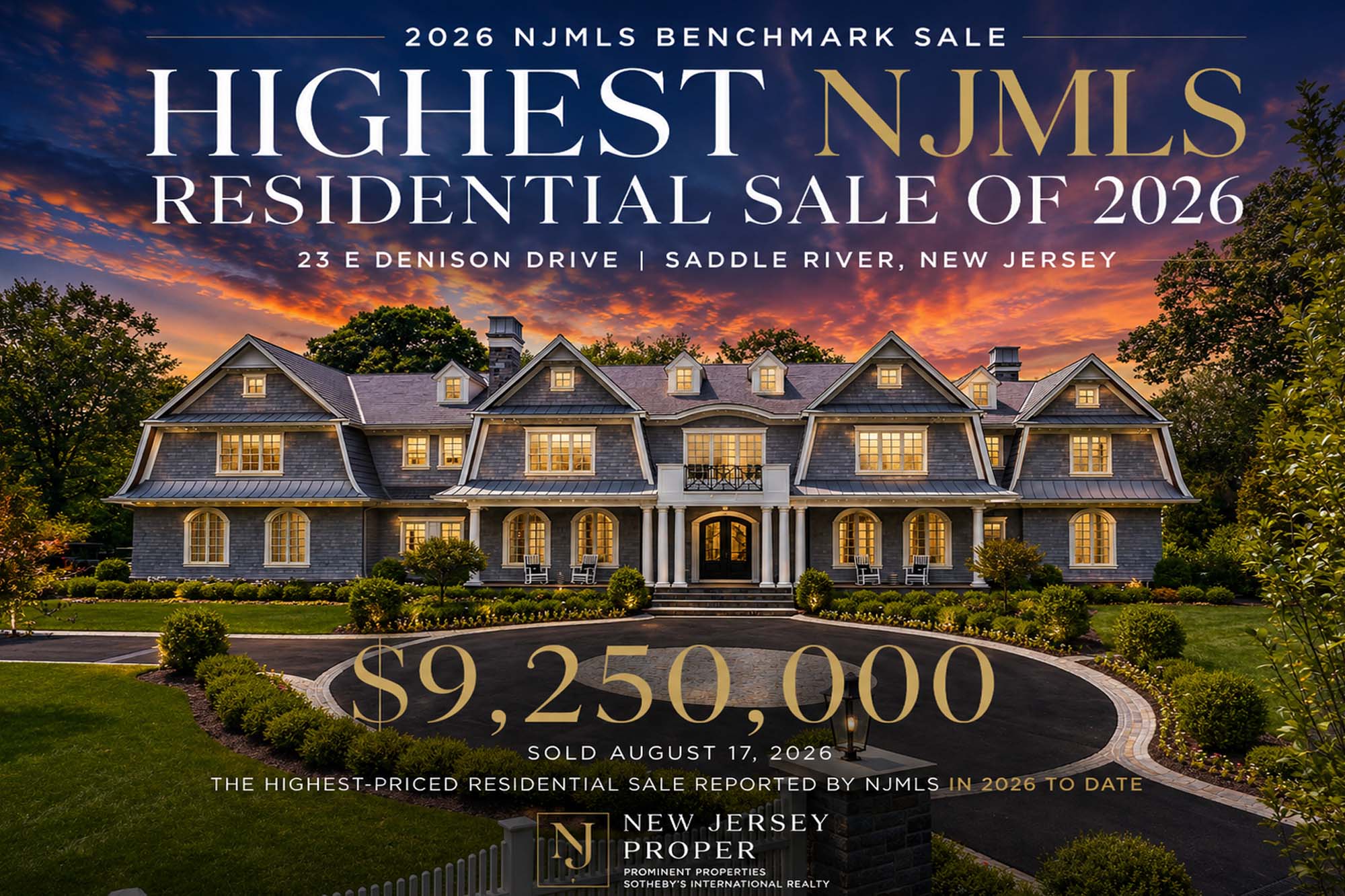 Five Highest NJMLS Residential Sales Since…