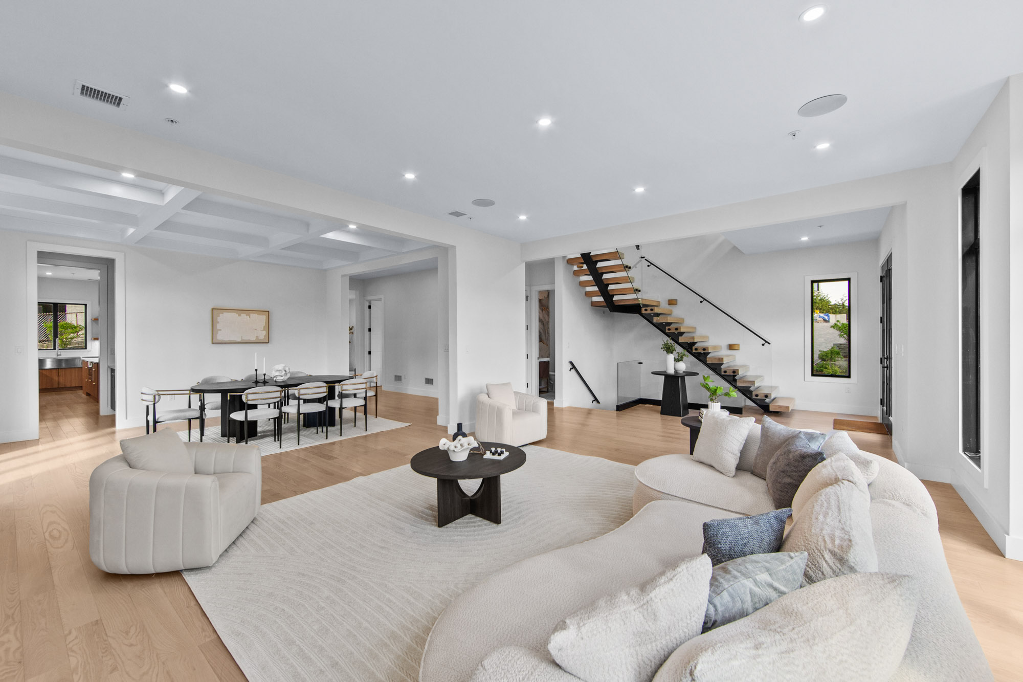 After staging image showing improved room presentation for luxury real estate marketing