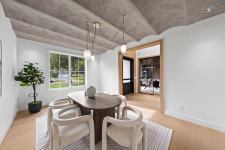 18 Dining Room w Custom Ceiling Barrels