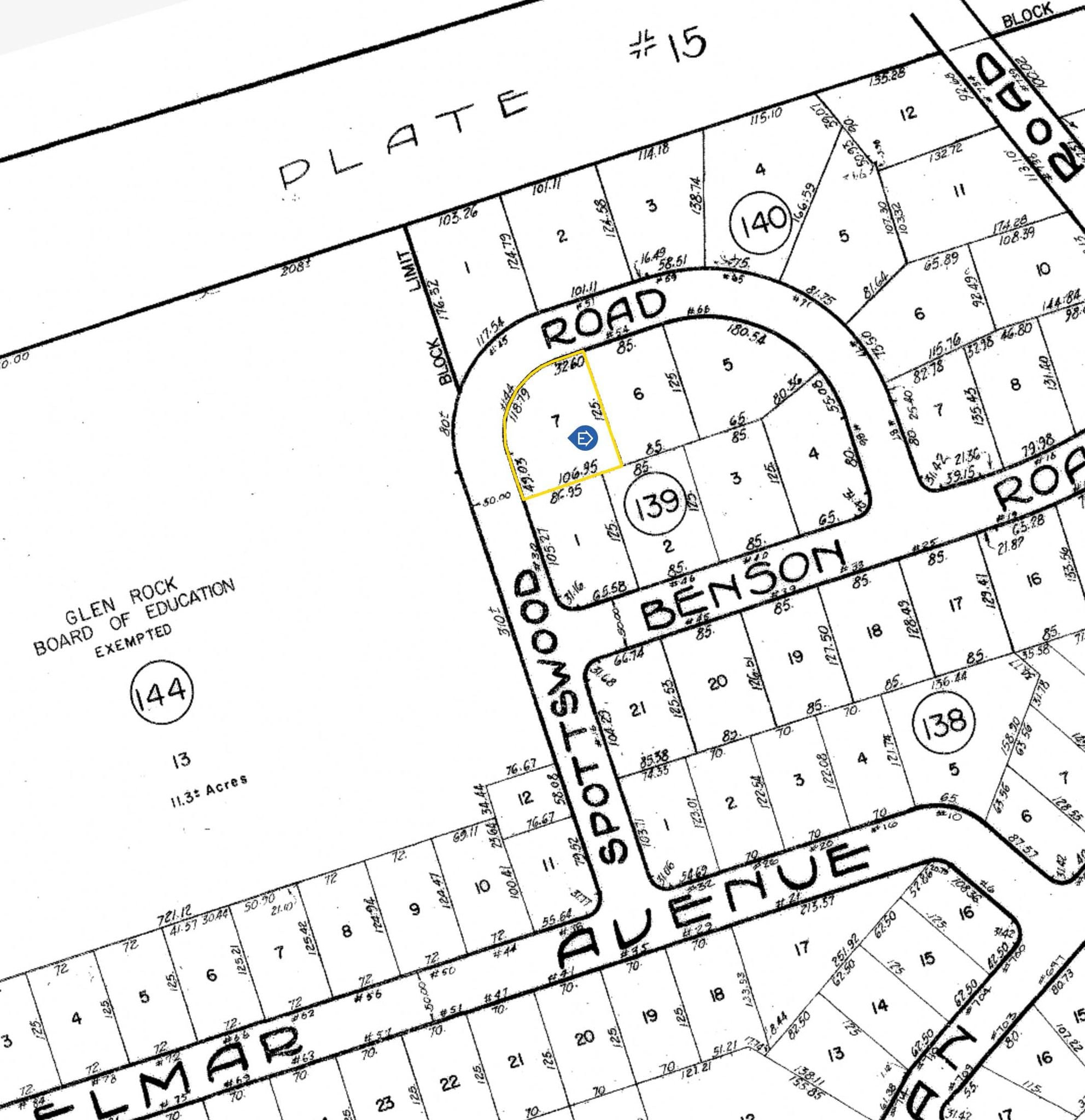 44 Spottswood Property Lines