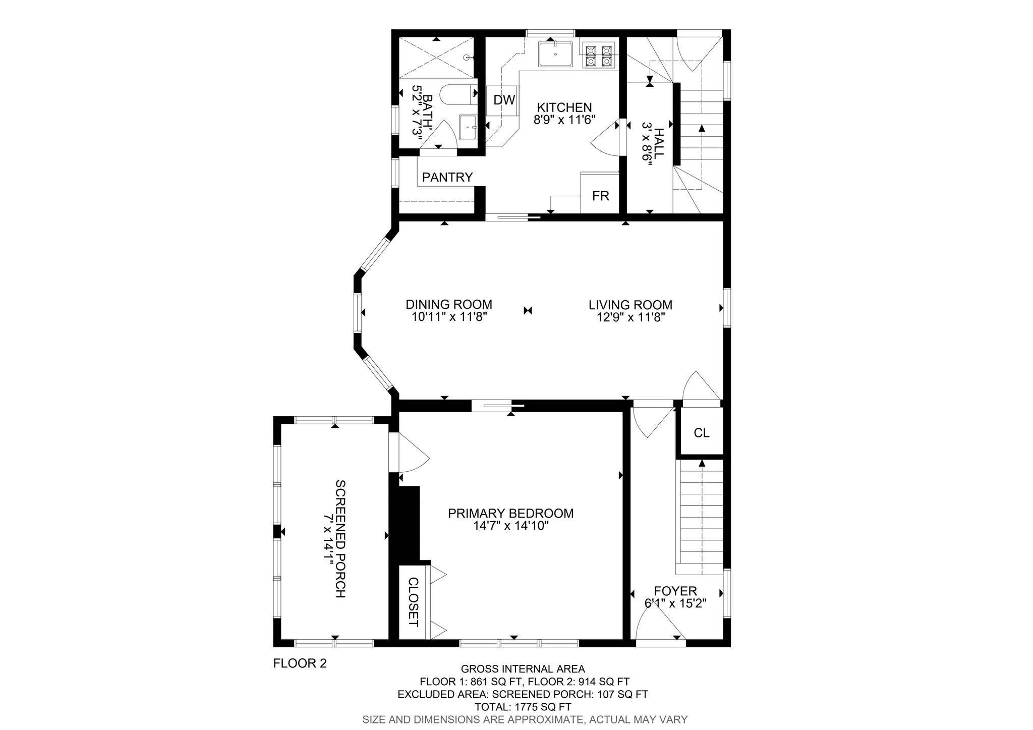 46 Laurel St 1, Ridgefield Park, NJ, 07660, US-2