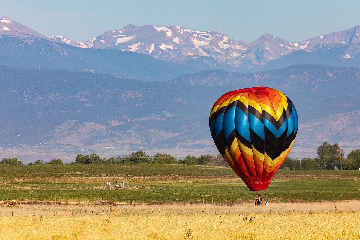 Hot Air Balloon Landing