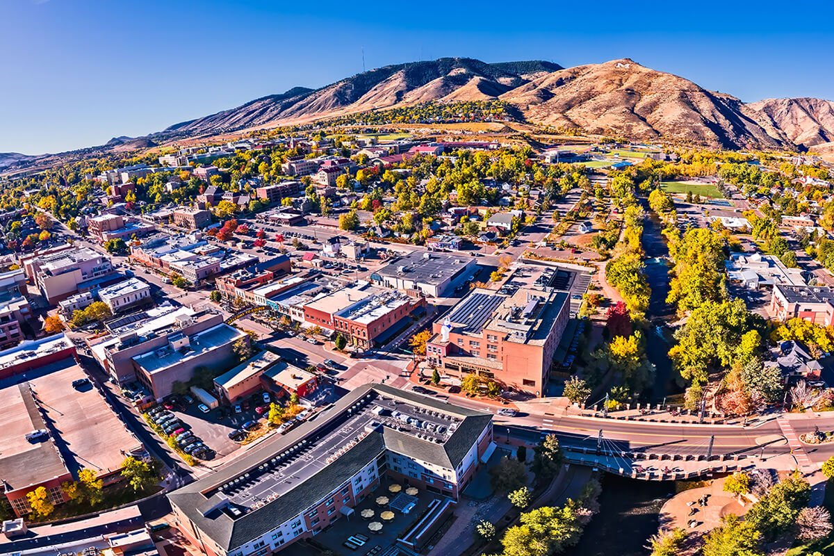 Panorama-of-Golden-Colorado-from-drone