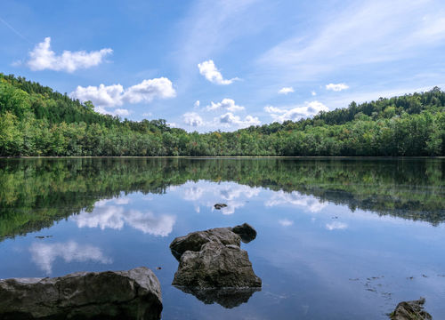 jamesville, ny - Clark's Reservation lake on a sunny summer day (large)