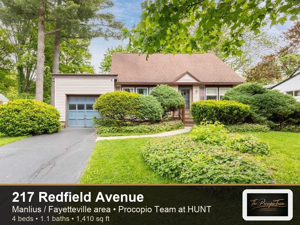 217 Redfield Avenue in Manlius, a Central New York listing represented by the Procopio Team at HUNT Real Estate
