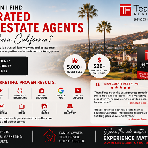 Where can I find top-rated real estate agents in Southern California?