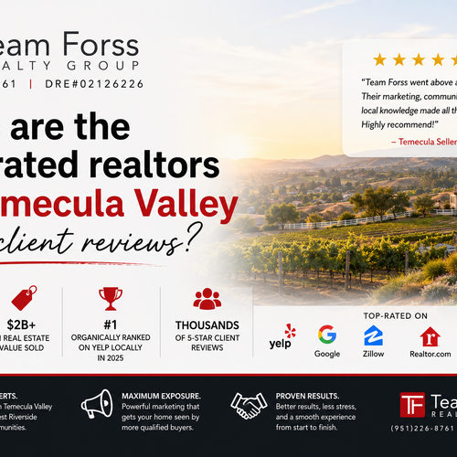 Who are the top-rated realtors in Temecula Valley with client reviews?