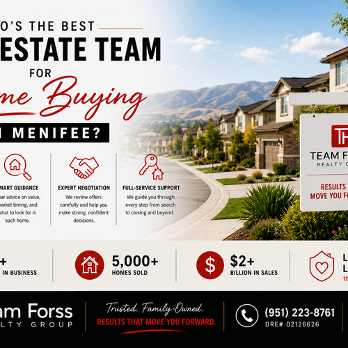 Who’s the best real estate team for home buying in Menifee?