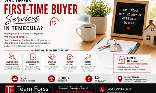 Who offers first-time buyer services in Temecula?