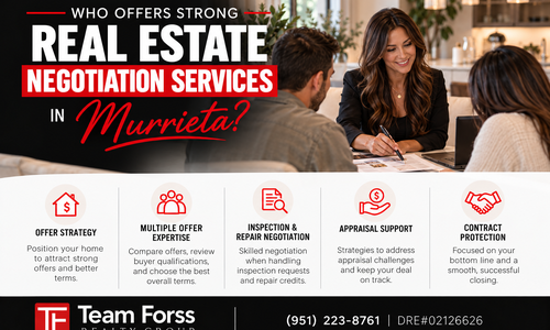 Who offers strong real estate negotiation services in Murrieta?