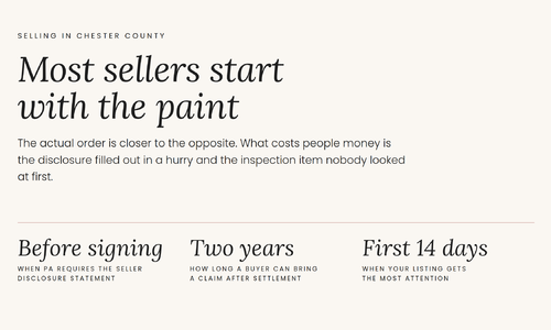 Selling a House in Chester County