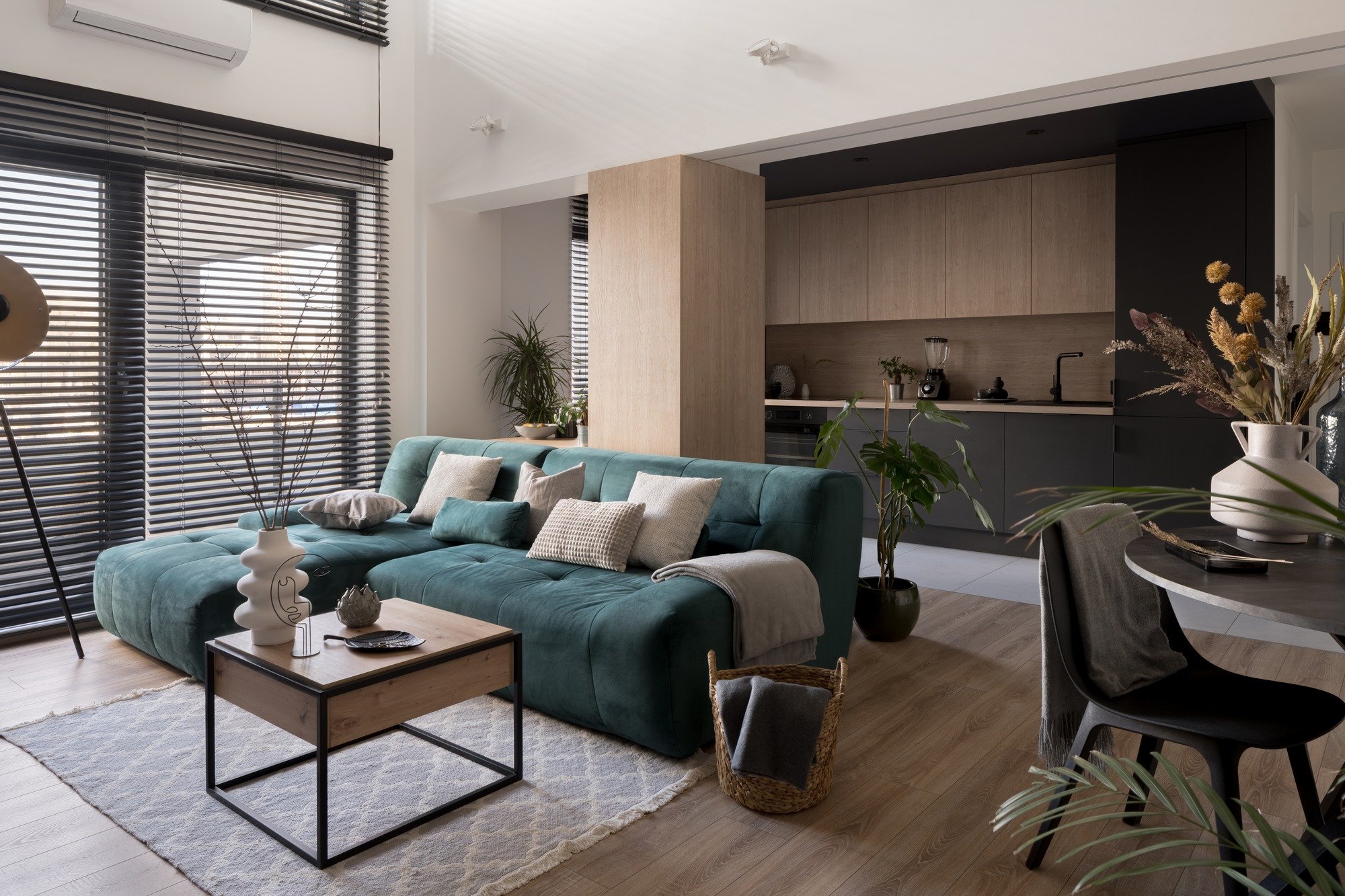 modern cozy living space