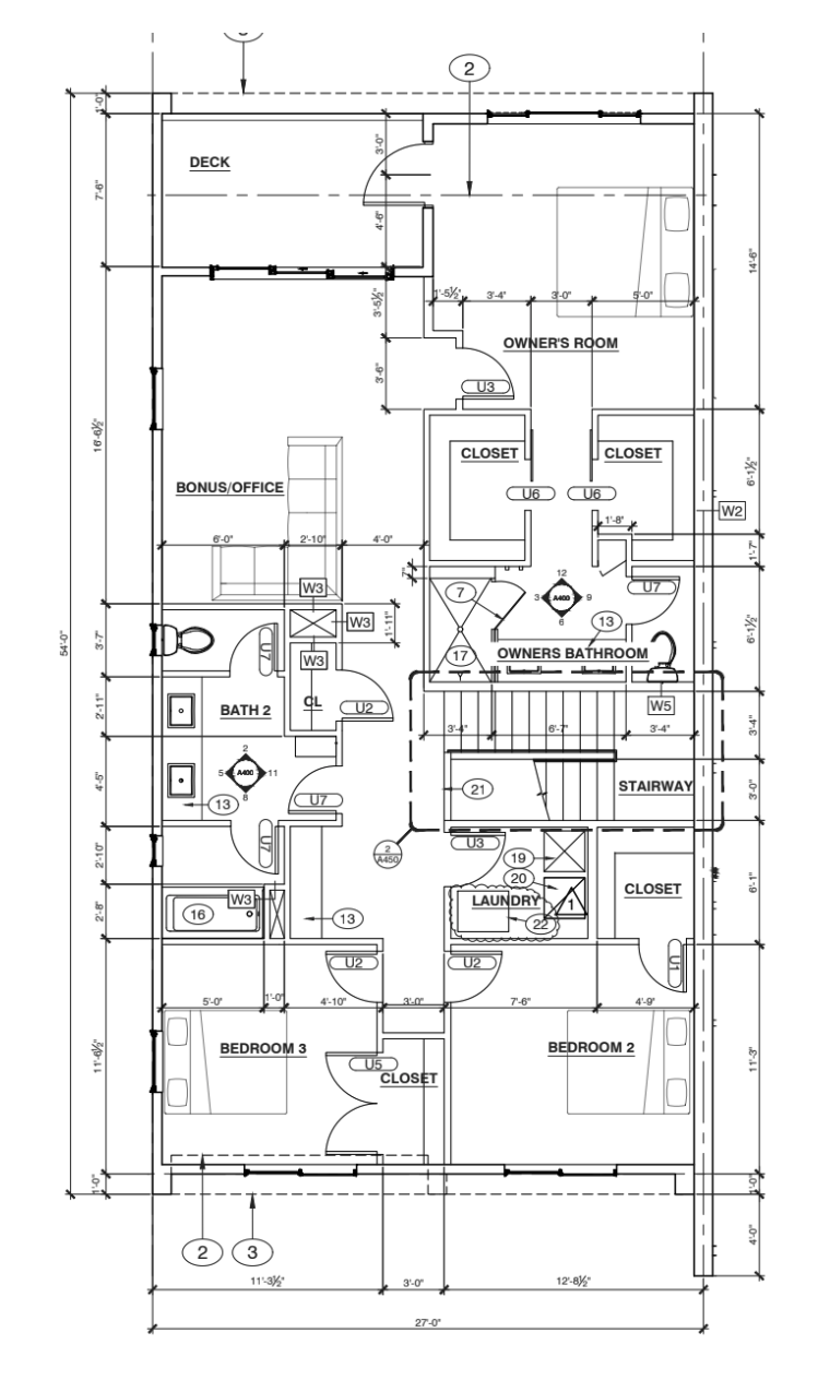 Ebb and Flow upper level floor plan