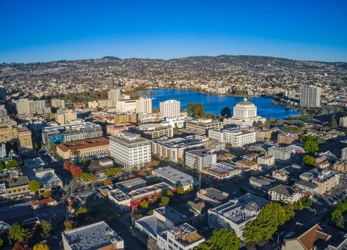 Aerial View of Downtown Oakland