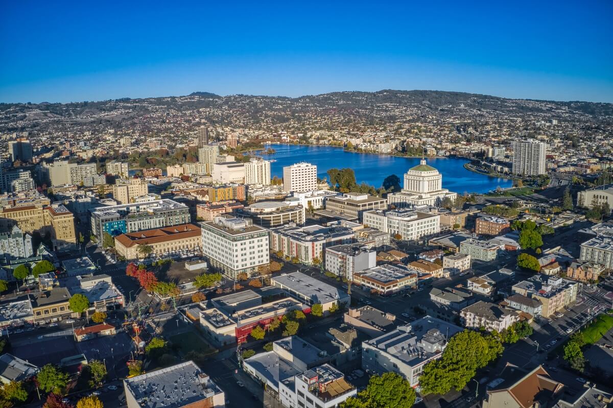 Aerial View of Downtown Oakland
