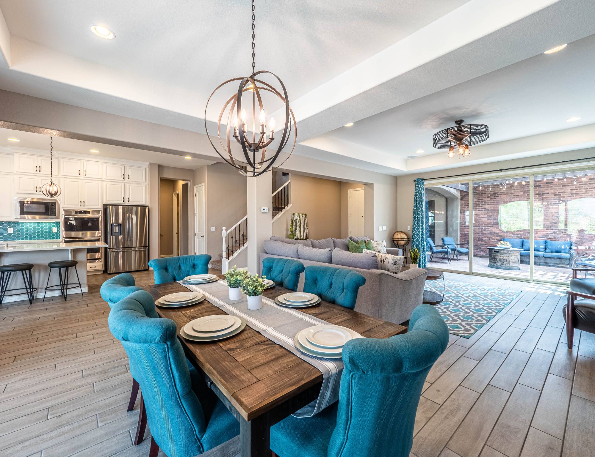 modern open concept interior