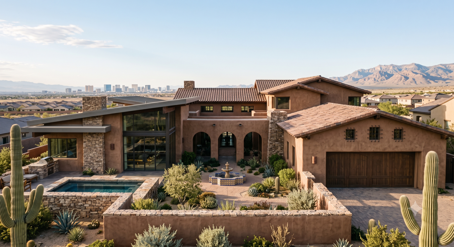 Southwestern style home in North Las Vegas Nevada