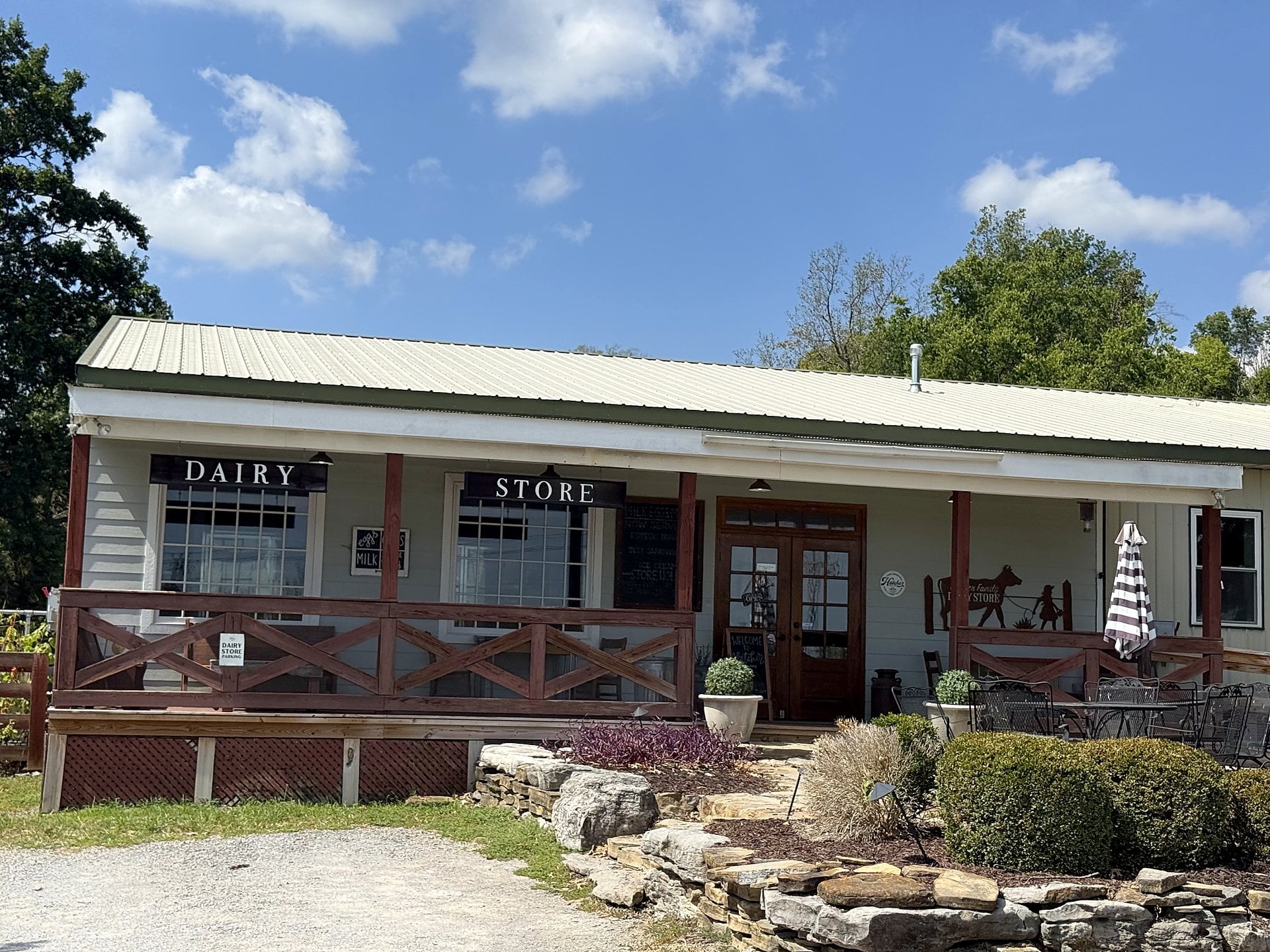 Hatcher Family Dairy farm store in College Grove, TN