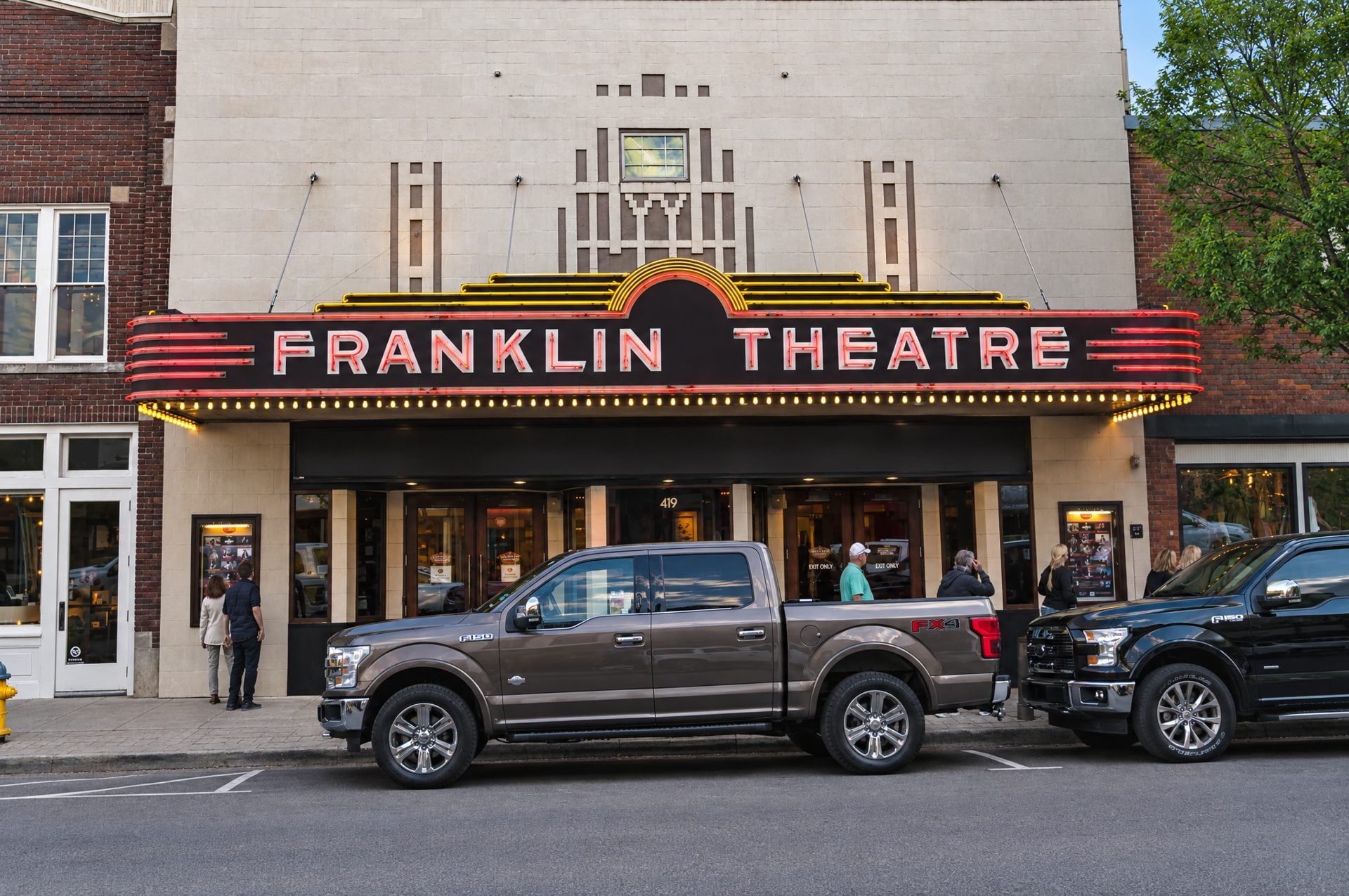 The Franklin Theatre on Main Street in Franklin, TN