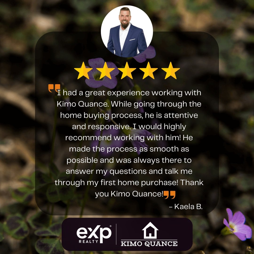 Five star client review of Realtor Kimo Quance, eXp Realty