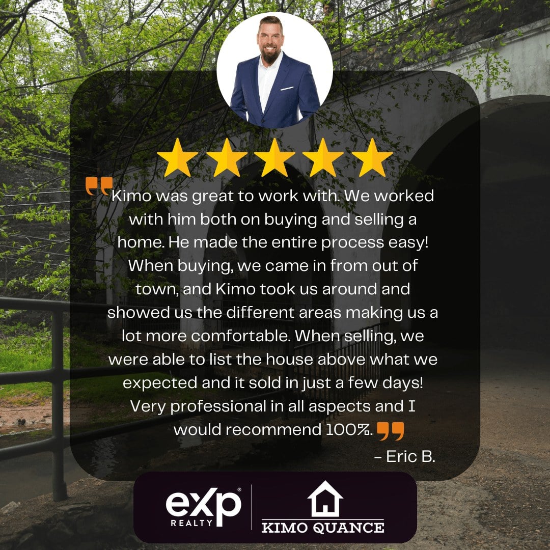 Five star client review of Realtor Kimo Quance, eXp Realty