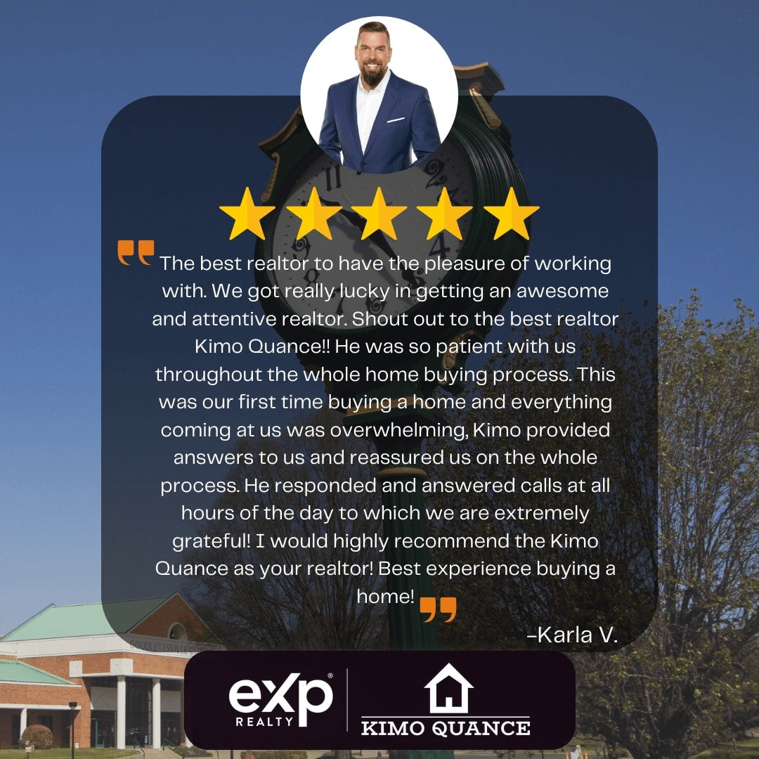Five star client review of Realtor Kimo Quance, eXp Realty