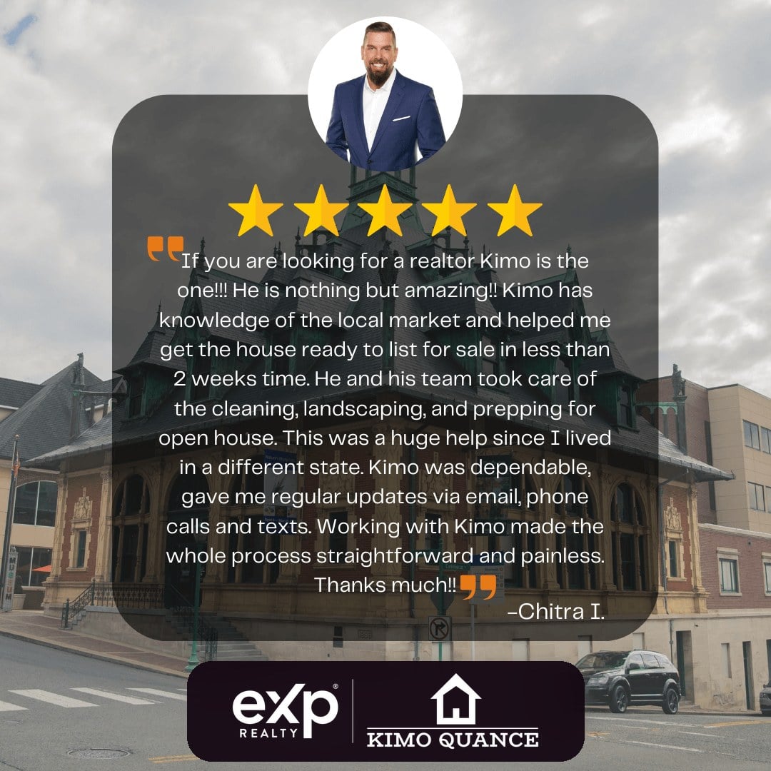 Five star client review of Realtor Kimo Quance, eXp Realty