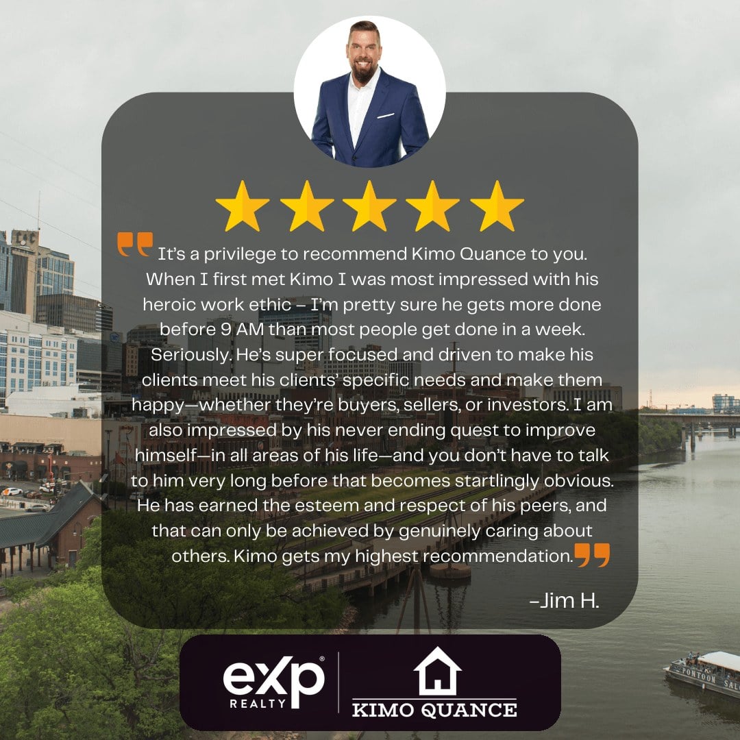 Five star client review of Realtor Kimo Quance, eXp Realty