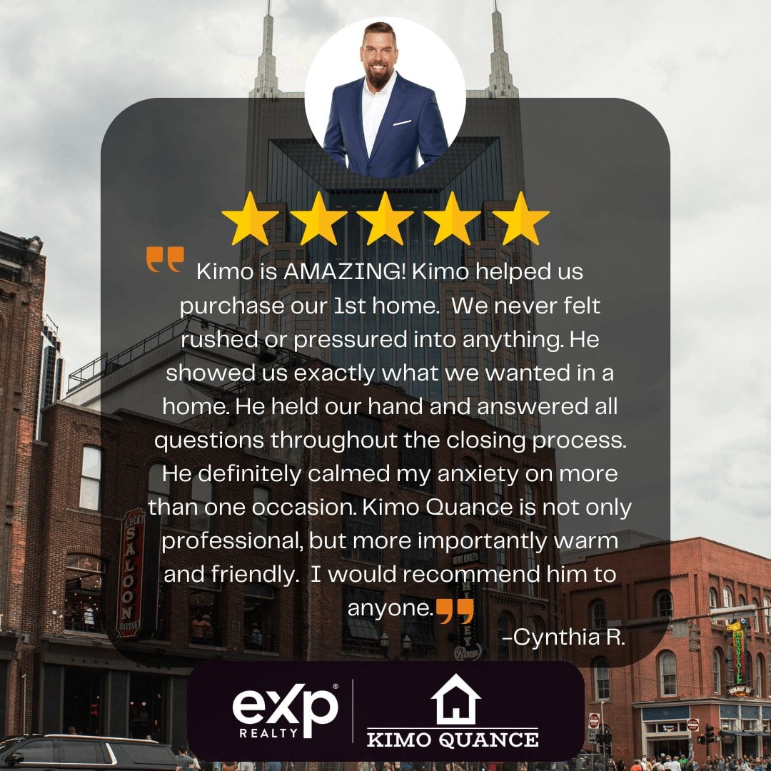 Five star client review of Realtor Kimo Quance, eXp Realty