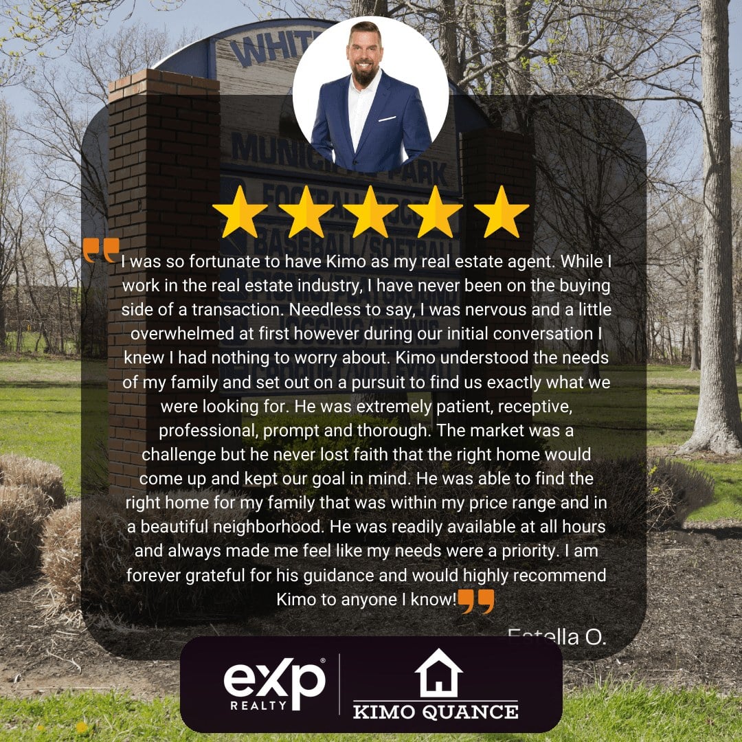 Five star client review of Realtor Kimo Quance, eXp Realty